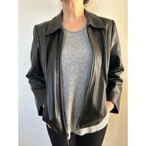 Valerie Steven’s Black Leather Jacket